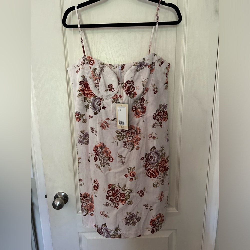 NWT H&M x Brock Floral Corset Dress